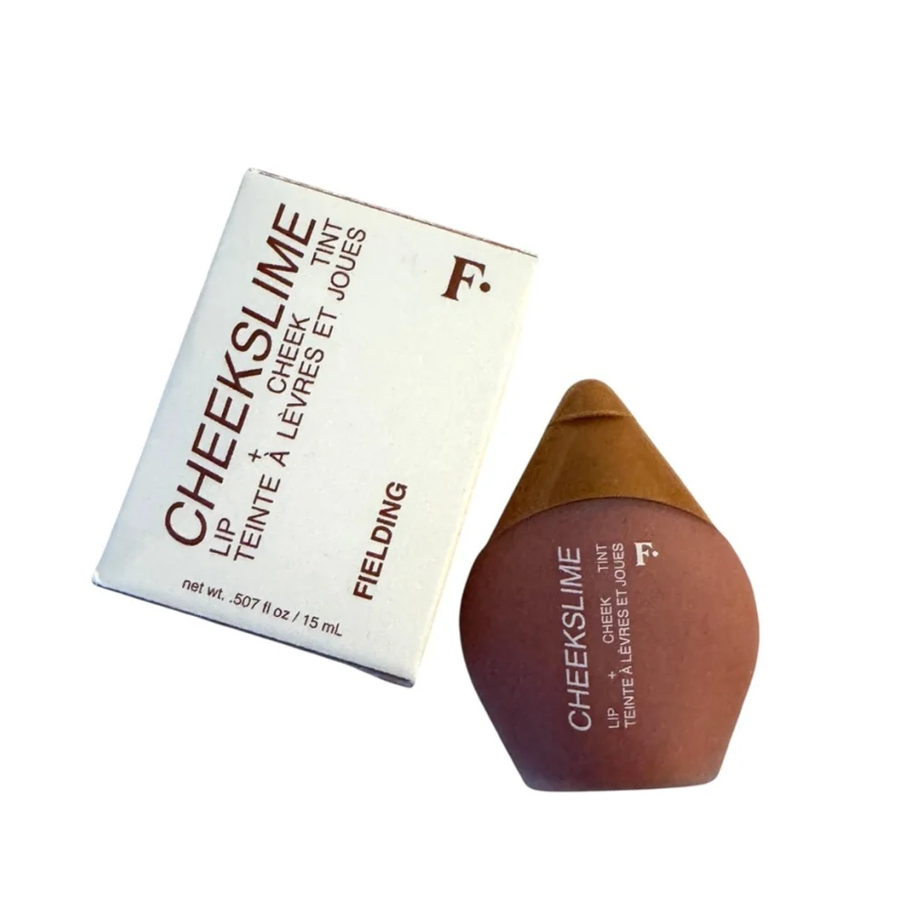 New Freck Beauty Cheekslime Lip + Cheek Tint Fielding, soft rust shade